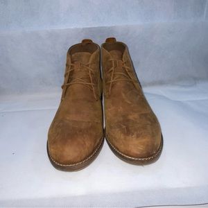 Ladies Clarks Lace Up Distressed Brown Ankle Boots Camzin Grace